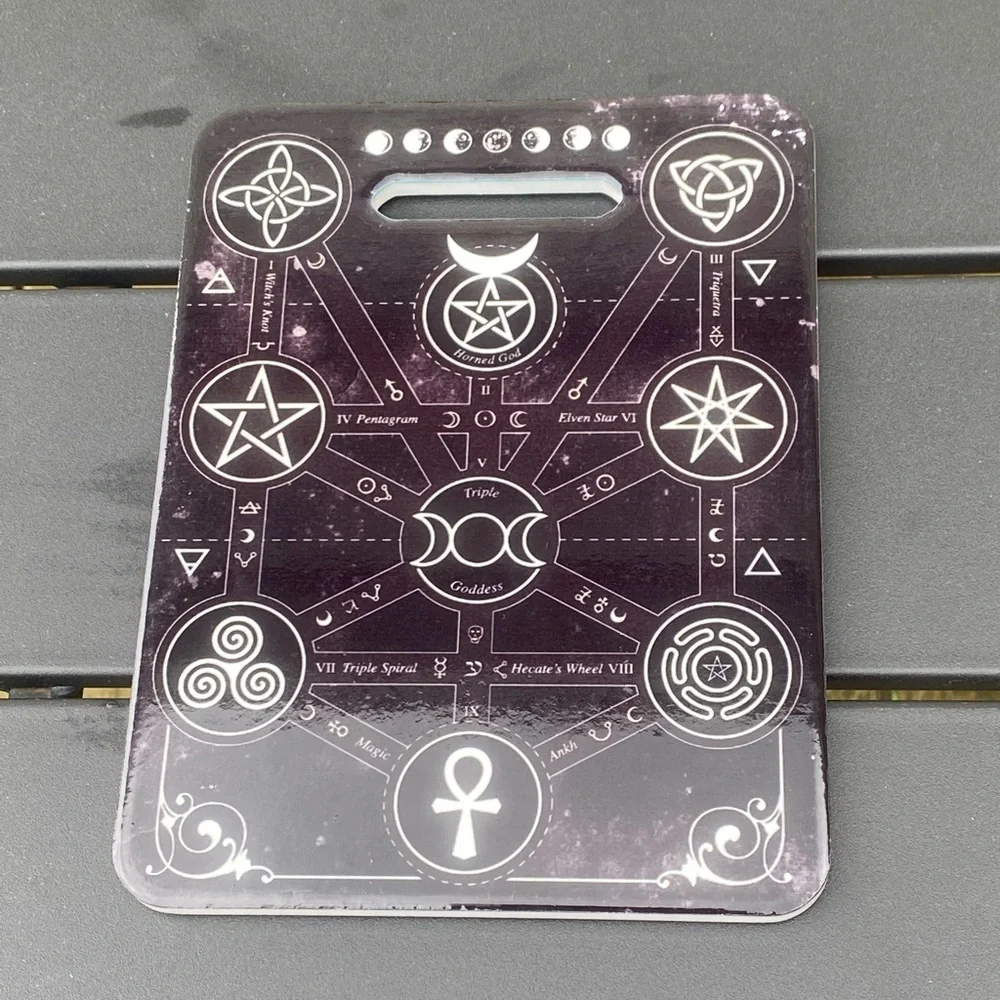 Magick Symbols cutting board Trivet Alchemy Gothic serving board
